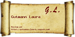 Gutmann Laura névjegykártya